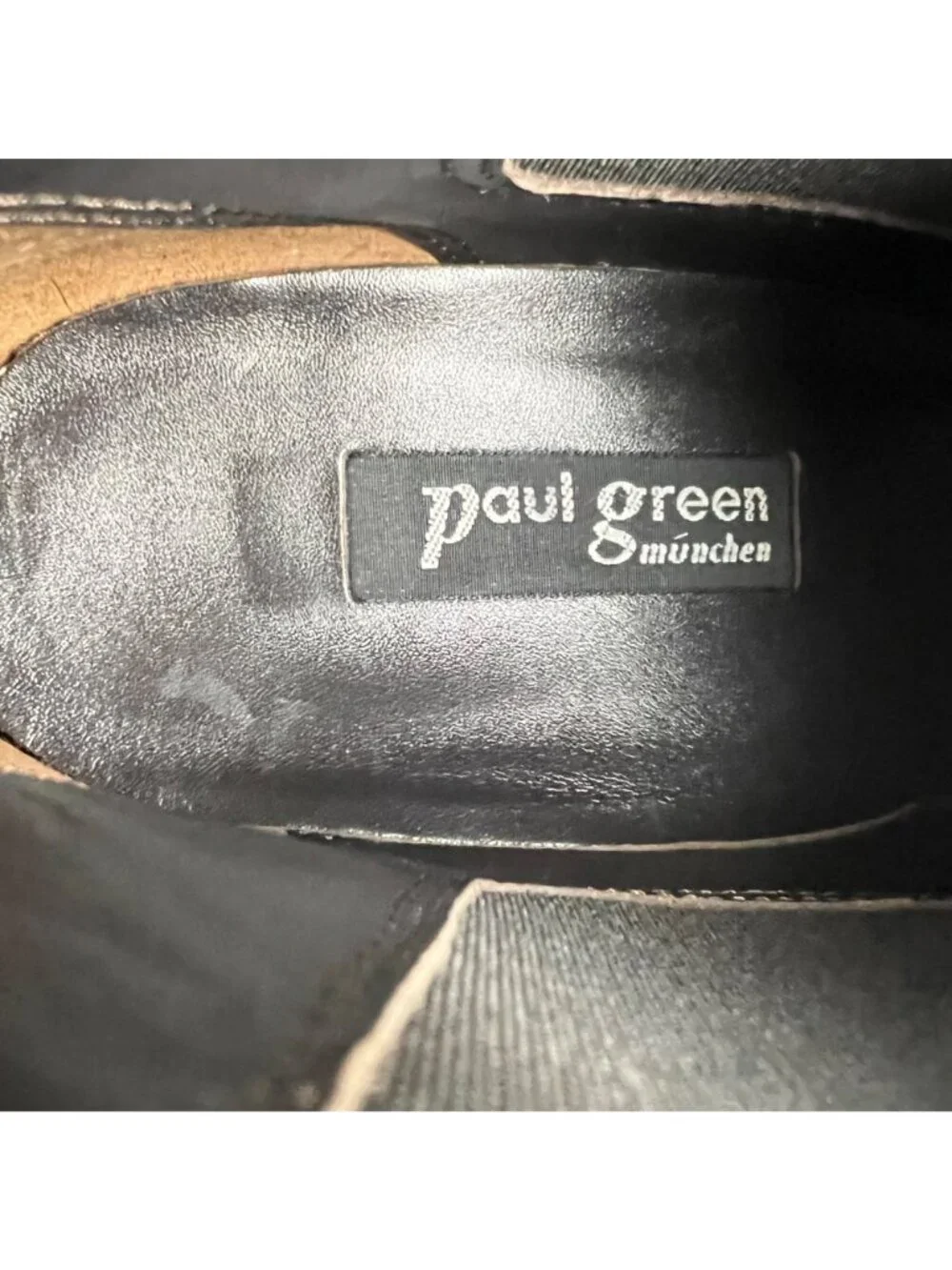 Paul Green Womens Jano Brown Leather Scrunch Chelsea Ankle Boot size US 8.5 UK 6